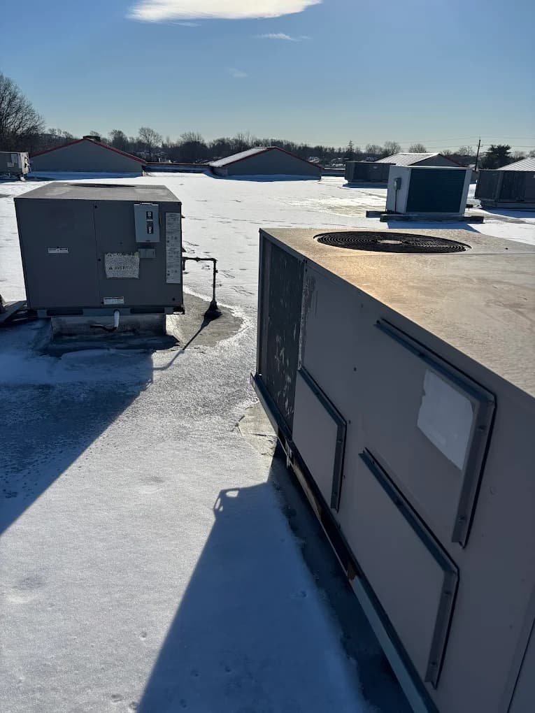 Commercial HVAC system installation at a business site in Cherry Hill, NJ